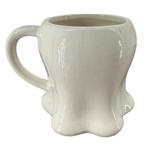 Halloween Smiling Ghost Candy Corn Ceramic Mug Jack O' Lantern Lane READ FLAW! - Picture 7 of 11